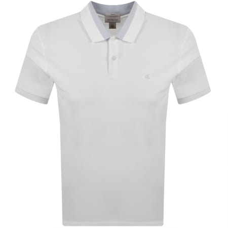 Product image for Calvin Klein Jeans Collar Block Pique Polo White