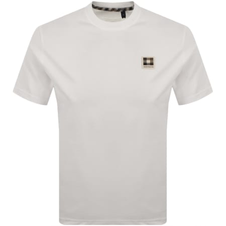 Product image for Aquascutum Badge T Shirt Old White