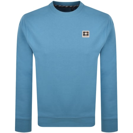 Product image for Aquascutum Badge Sweatshirt Avio Blue