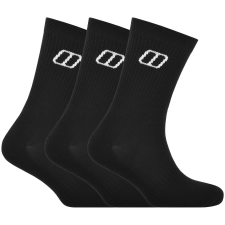 Product image for Berghaus 3 Pack Socks Black
