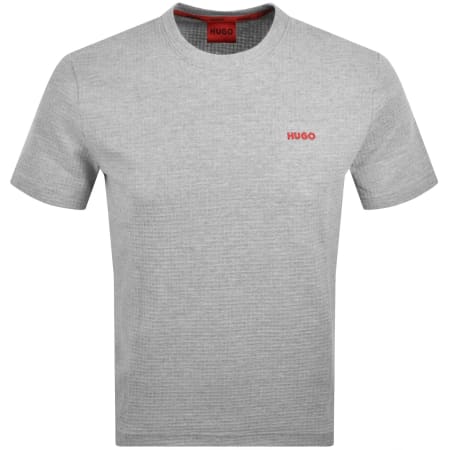 Product image for HUGO Austin Waffle T Shirt Grey
