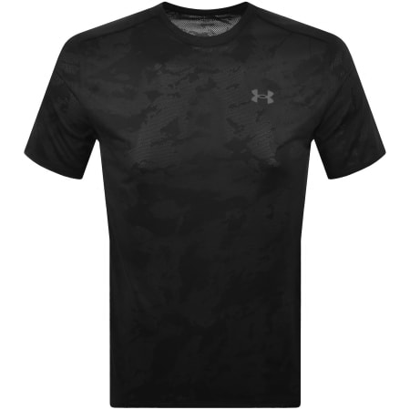 Product image for Under Armour Tech Jacquard T Shirt Black