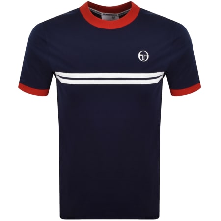 Product image for Sergio Tacchini Supermac T Shirt Navy