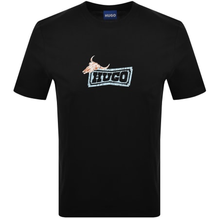 Product image for HUGO Blue Nadero T Shirt Black