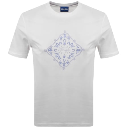 Product image for HUGO Blue Nerberri T Shirt White