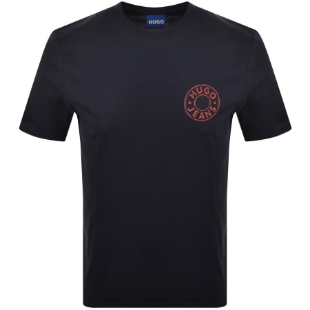 Product image for HUGO Blue Nemodo T Shirt Dark Blue