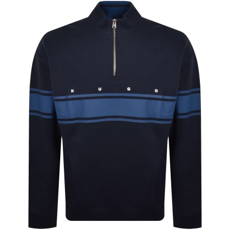 Product image for HUGO Demsizip Sweatshirt Dark Blue