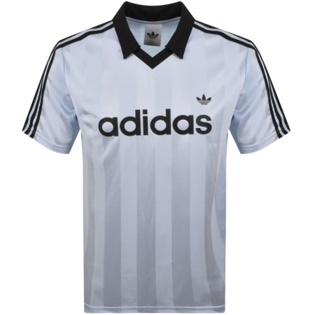 Product image for adidas Originals Jersey Polo T Shirt Blue