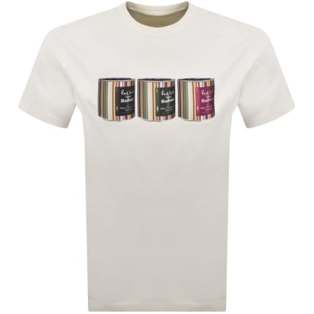 Product image for Barbour X Paul Smith Tinned T Shirt Off White
