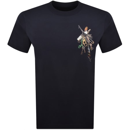 Product image for Barbour X Paul Smith Key T Shirt Navy