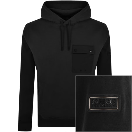 Product image for Barbour International Inline Hoodie Black