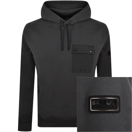 Product image for Barbour International Inline Hoodie Grey