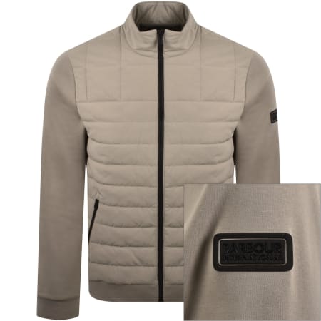 Product image for Barbour International Quilted Sweatshirt Grey