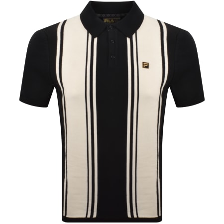 Product image for Fila Buddy Bowling Knit Polo T Shirt Black