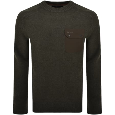 Product image for Barbour Stockham Textured Jumper Green