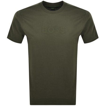 Product image for BOSS Silicon Logo T Shirt Green