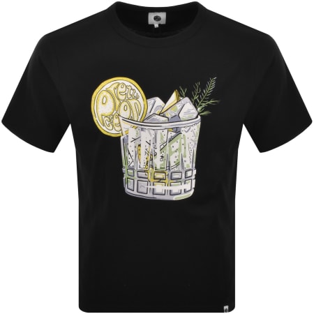 Product image for Pretty Green Gin And Tonic T Shirt Black