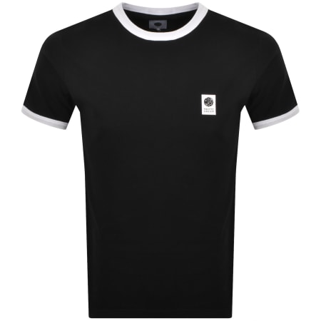 Product image for Pretty Green Melrose Ringer T Shirt Black