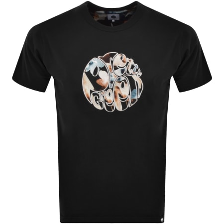 Product image for Pretty Green Laurel Logo T Shirt Black