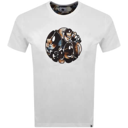 Product image for Pretty Green Laurel Logo T Shirt White