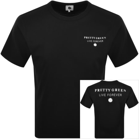 Product image for Pretty Green Refractive T Shirt Black