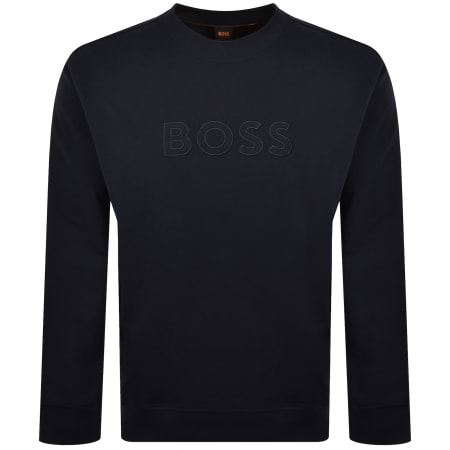 Product image for BOSS We Logo Sweatshirt Navy