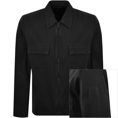 Product image for BOSS Lorum Full Zip Overshirt Black