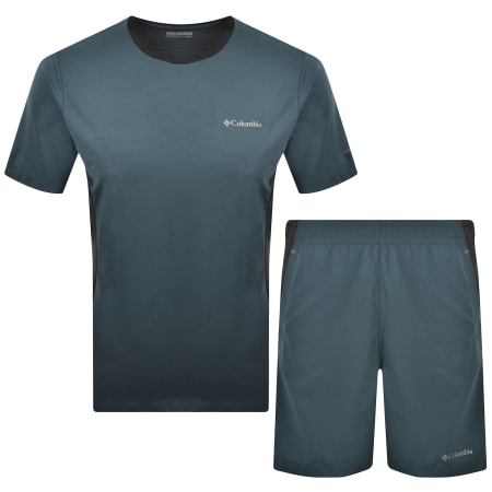Product image for Columbia Three Pitch T Shirt And Short Set Blue