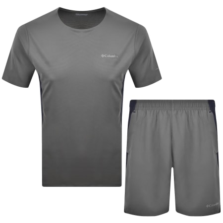 Product image for Columbia Three Pitch T Shirt And Short Set Grey