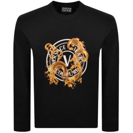 Product image for Versace Jeans Couture Logo Sweatshirt Black