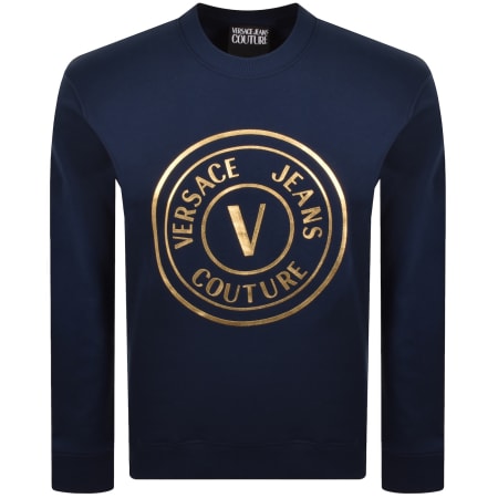 Product image for Versace Jeans Couture Logo Sweatshirt Blue