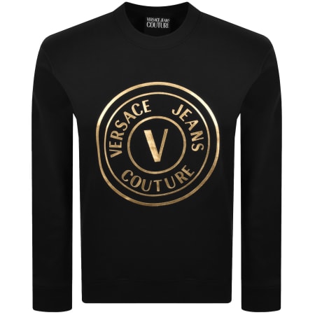 Product image for Versace Jeans Couture Logo Sweatshirt Black