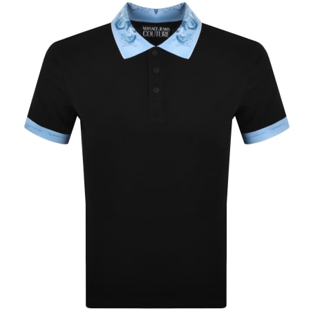 Product image for Versace Jeans Couture Polo T Shirt Black