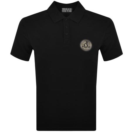 Product image for Versace Jeans Couture Polo T Shirt Black