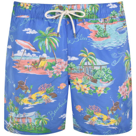 Product image for Ralph Lauren Bahamas Bear Swim Shorts Blue