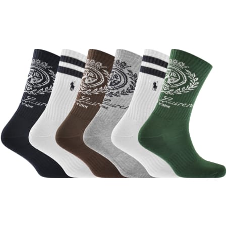 Product image for Ralph Lauren 6 Pack Crew Socks