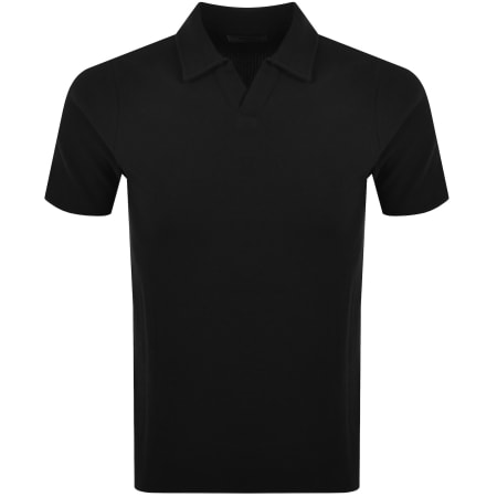 Product image for Luke 1977 Masaya Knit Polo T Shirt Black