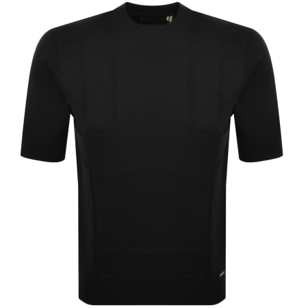 Product image for Luke 1977 Lerwick Tonal Knit T Shirt Black