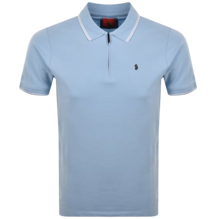 Product image for Luke 1977 Texas Tipped Polo T Shirt Blue