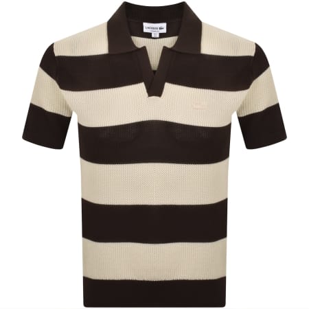Product image for Lacoste Knit Polo Shirt Brown