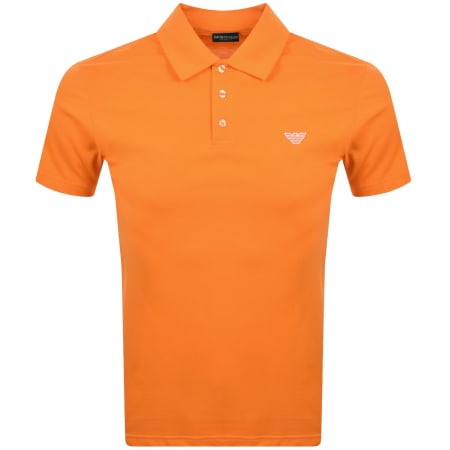 Product image for Emporio Armani Short Sleeved Polo T Shirt Orange