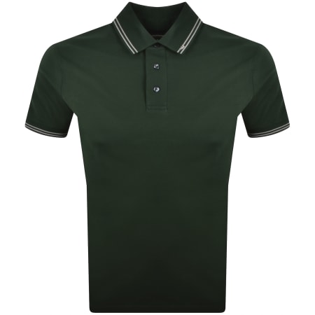 Product image for Emporio Armani Short Sleeved Polo T Shirt Green