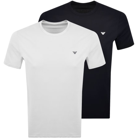Product image for Emporio Armani 2 Pack Logo T Shirts