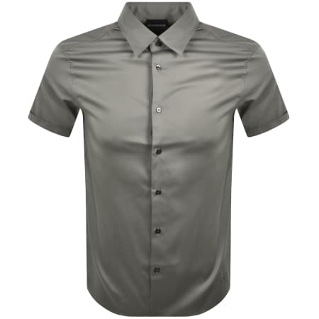 Product image for Emporio Armani Short Sleeved Shirt Grey