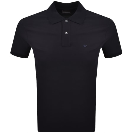 Product image for Emporio Armani Short Sleeved Polo T Shirt Navy