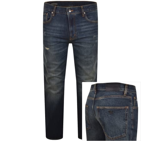 Product image for Emporio Armani J76 Straight Fit Jeans Blue