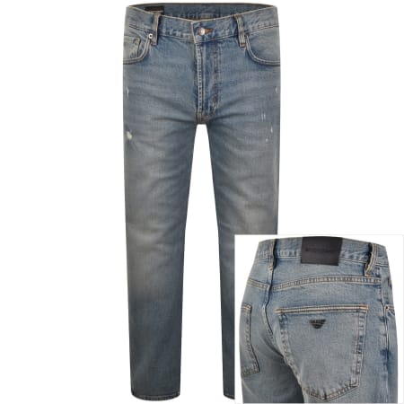 Product image for Emporio Armani J76 Straight Fit Jeans Blue