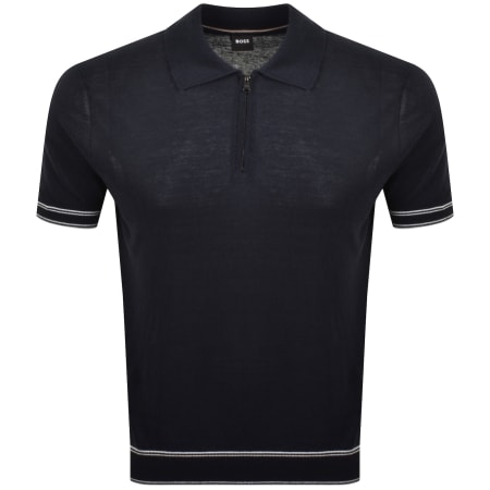Product image for BOSS Norbertino Knit Polo Dark Navy