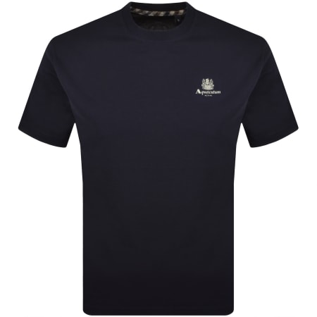 Product image for Aquascutum Logo T Shirt Navy