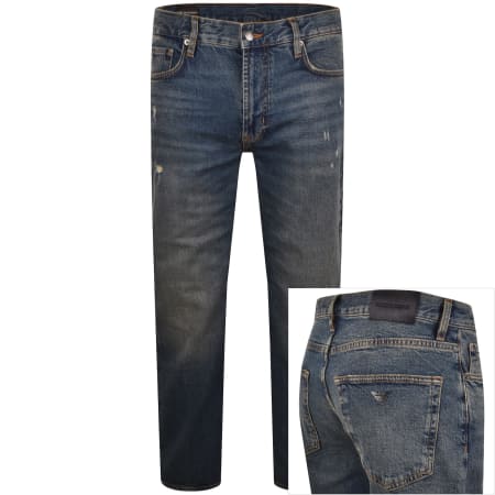 Product image for Emporio Armani J76 Straight Fit Jeans Blue